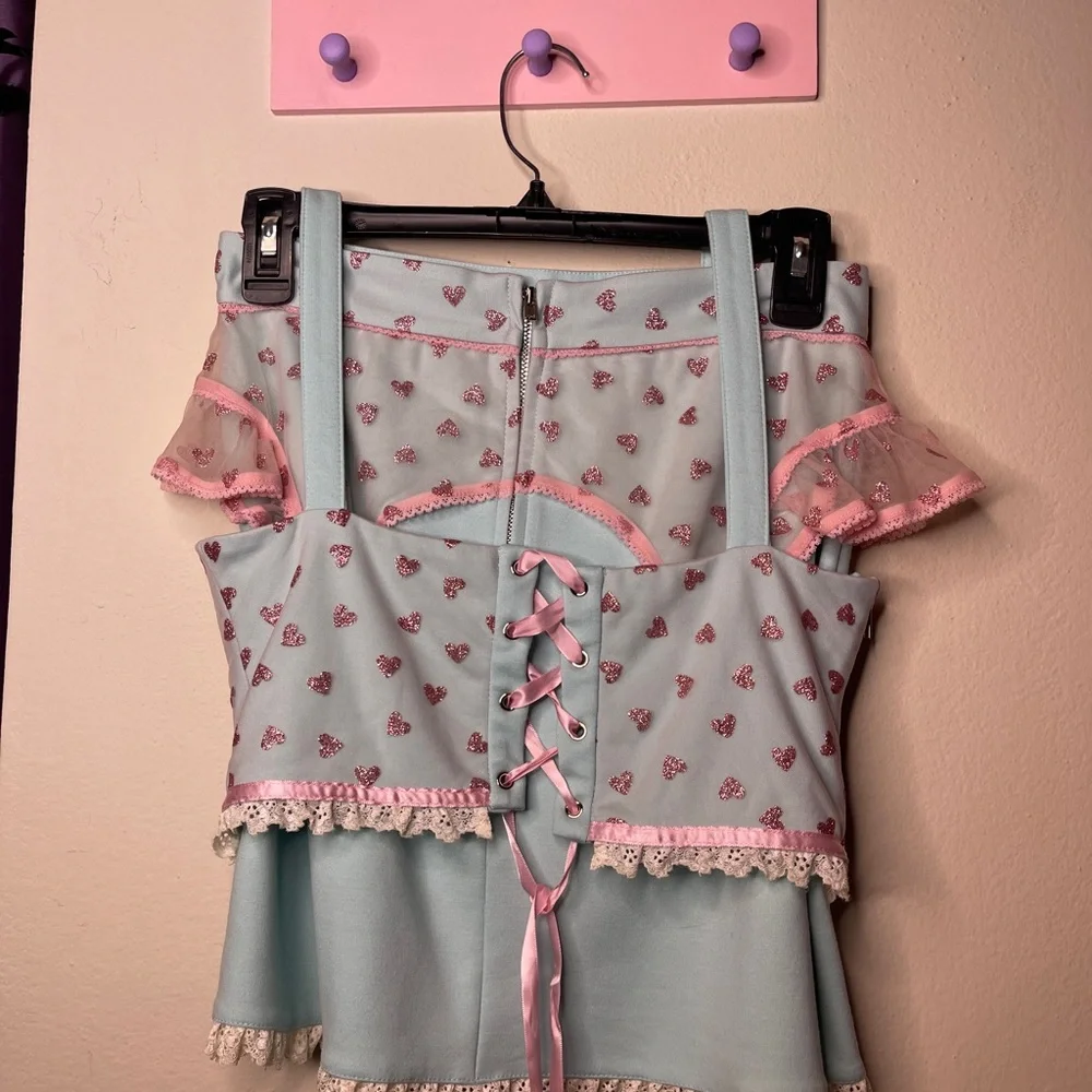 Lucky Girl Crop Top AND Skater Skirt - Picture 5 of 5